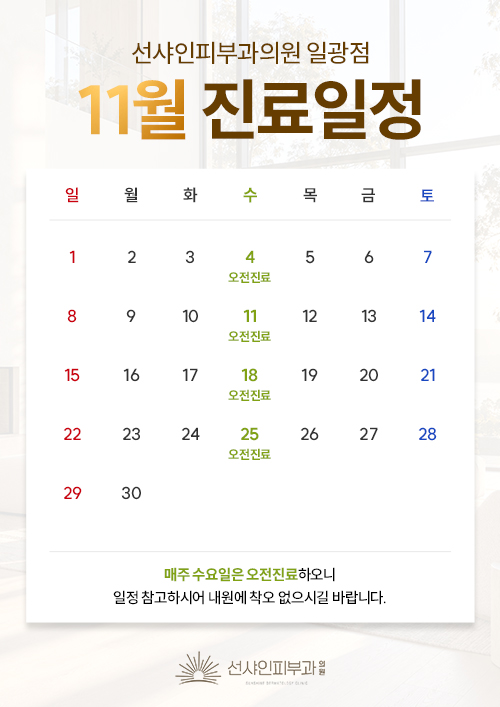 11월 진료안내문 